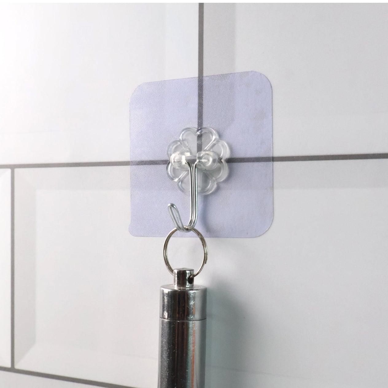 Heavy Duty Flower Adhesive Wall Hooks (10 Pcs Set)